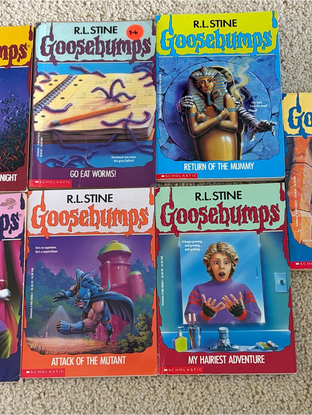R.L. Stine Goosebumps Book Lot